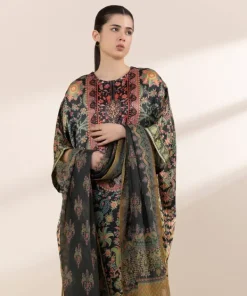 Online Sapphire 3 Piece - Embellished Silk Suit