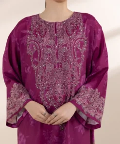 Clearance Sapphire 3 Piece - Embellished Silk Suit