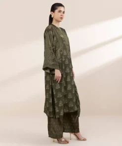 Outlet Sapphire 3 Piece - Embellished Silk Suit