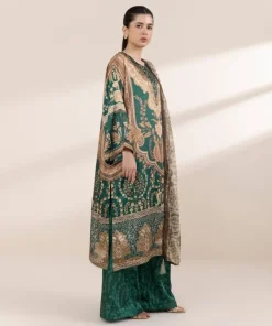 Outlet Sapphire 3 Piece - Embellished Silk Suit
