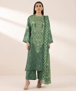 Hot Sapphire 3 Piece - Embellished Silk Suit