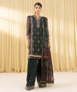 Online Sapphire 3 Piece - Embroidered Chiffon Suit GreenDupatta