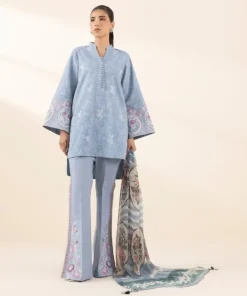 Discount Sapphire 3 Piece - Embroidered Cotton Jacquard Suit