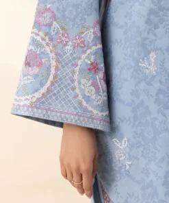Discount Sapphire 3 Piece - Embroidered Cotton Jacquard Suit