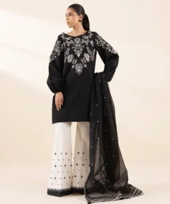 Fashion Sapphire 3 Piece - Embroidered Cotton Jacquard Suit