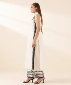 New Sapphire 3 Piece - Embroidered Cotton Jacquard Suit