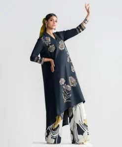 Fashion Sapphire 2 Piece - Embroidered Cotton Suit