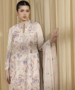 Sale Sapphire 3 Piece - Embroidered Cotton Suit Off WhiteDupatta