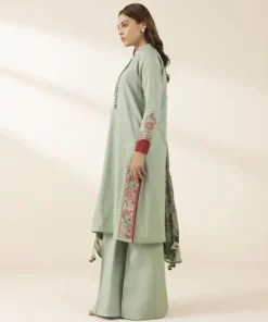 Outlet Sapphire 2 Piece - Embroidered Crosshatch Suit Sea GreenDupatta