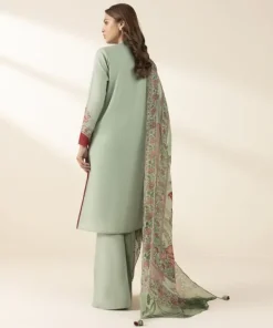 Outlet Sapphire 2 Piece - Embroidered Crosshatch Suit Sea GreenDupatta