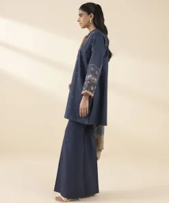 Sale Sapphire 2 Piece - Embroidered Crosshatch Suit Navy BlueDupatta