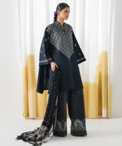 Sale Sapphire 3 Piece - Embroidered Dobby Suit