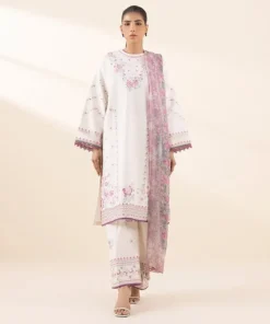 Clearance Sapphire 3 Piece - Embroidered Dobby Suit