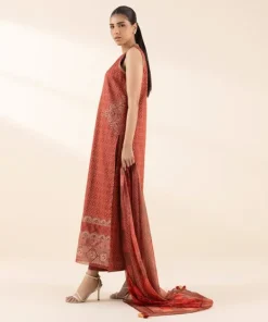 Hot Sapphire 3 Piece - Embroidered Dobby Suit