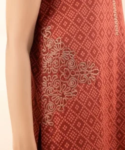 Hot Sapphire 3 Piece - Embroidered Dobby Suit