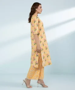 Online Sapphire 2 Piece - Embroidered Lawn Suit Yellow