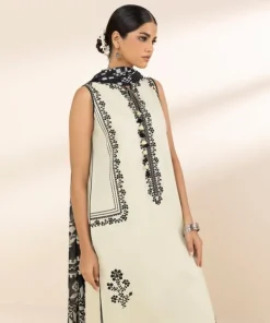 Hot Sapphire 3 Piece - Embroidered Lawn Suit