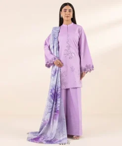 Online Sapphire 3 Piece - Embroidered Lawn Suit