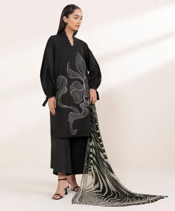 Fashion Sapphire 3 Piece - Embroidered Lawn Suit