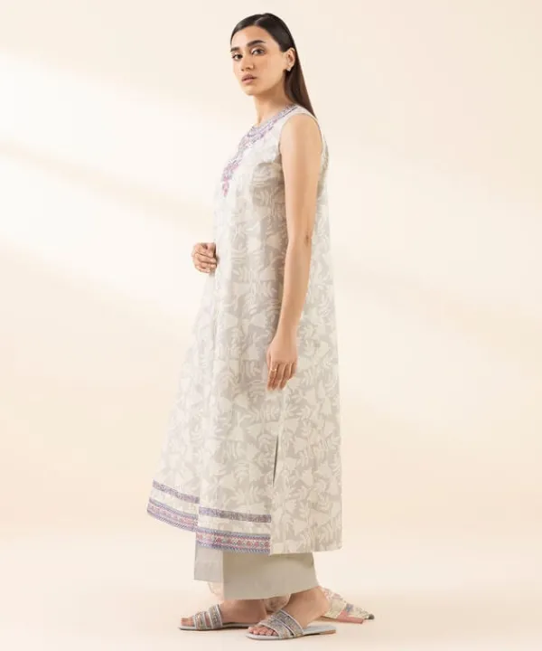 Hot Sapphire 3 Piece - Embroidered Lawn Suit