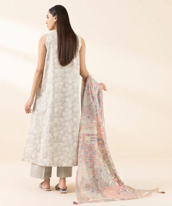 Hot Sapphire 3 Piece - Embroidered Lawn Suit