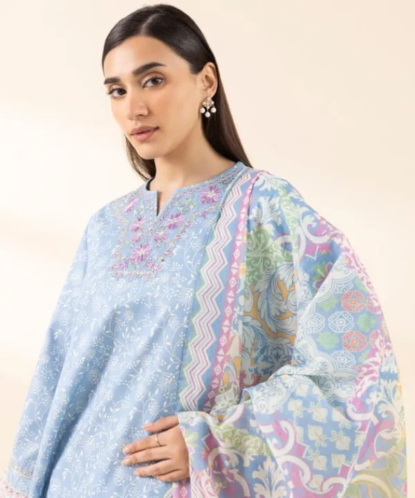 Fashion Sapphire 3 Piece - Embroidered Lawn Suit