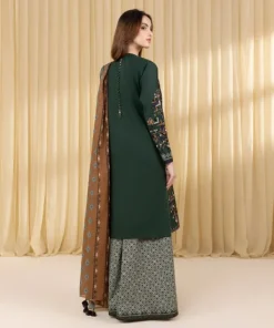 Online Sapphire 3 Piece - Embroidered Lawn Suit GreenDupatta