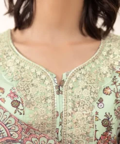 Sale Sapphire 3 Piece - Embroidered Lawn Suit GreyDupatta