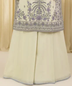 Discount Sapphire 3 Piece - Embroidered Lawn Suit Off WhiteDupatta