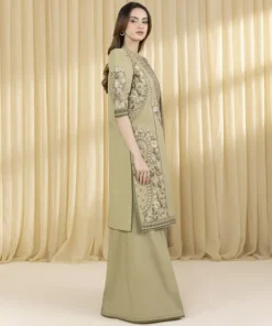 Hot Sapphire 3 Piece - Embroidered Lawn Suit Pistachio GreenDupatta