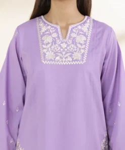 Fashion Sapphire 3 Piece - Embroidered Lawn Suit LilacDupatta