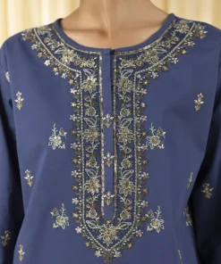 Sale Sapphire 3 Piece - Embroidered Lawn Suit BlueDupatta