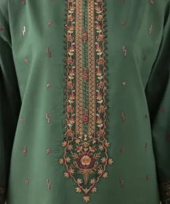 Outlet Sapphire 3 Piece - Embroidered Lawn Suit GreenDupatta