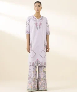 Best Sapphire 2 Piece - Embroidered Lawn Suit LilacTrouser