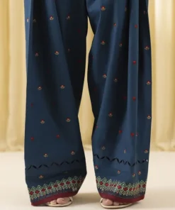 Sale Sapphire 3 Piece - Embroidered Lawn Suit Teal BlueDupatta