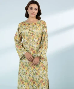 New Sapphire 2 Piece - Embroidered Lawn Suit Yellow