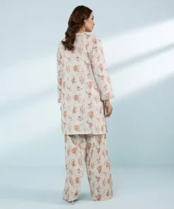 Clearance Sapphire 2 Piece - Embroidered Lawn Suit Biege
