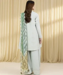 Clearance Sapphire 3 Piece - Jacquard Suit Ice BlueDupatta
