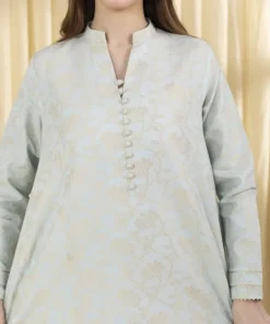 Clearance Sapphire 3 Piece - Jacquard Suit Ice BlueDupatta