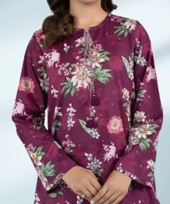Sale Sapphire 2 Piece - Printed Lawn Suit Magenta