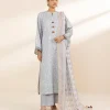 Outlet Sapphire 3 Piece - Printed Lawn Suit