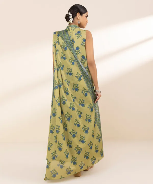 Hot Sapphire 3 Piece - Printed Lawn Suit