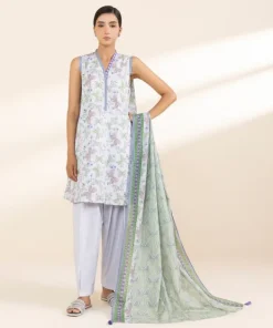 New Sapphire 3 Piece - Printed Lawn Suit