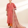 Hot Sapphire 3 Piece - Printed Lawn Suit