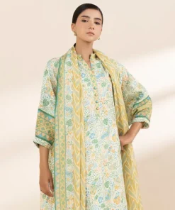 Outlet Sapphire 3 Piece - Printed Lawn Suit