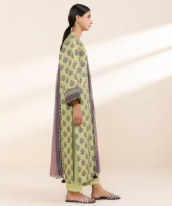 Hot Sapphire 3 Piece - Printed Lawn Suit
