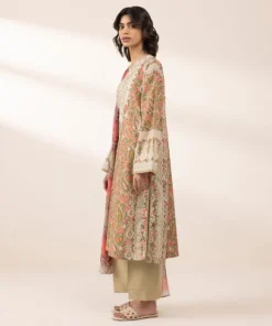 Sale Sapphire 3 Piece - Printed Lawn Suit BeigeDupatta