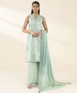Fashion Sapphire 3 Piece - Printed Lawn Suit Mint GreenDupatta