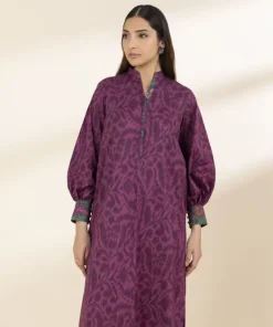 Hot Sapphire 2 Piece - Printed Lawn Suit MagentaTrouser