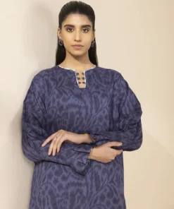 Clearance Sapphire 2 Piece - Printed Lawn Suit BlueTrouser